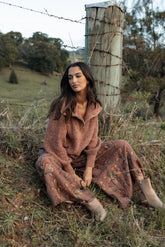 Larson Pant - Brown Floral